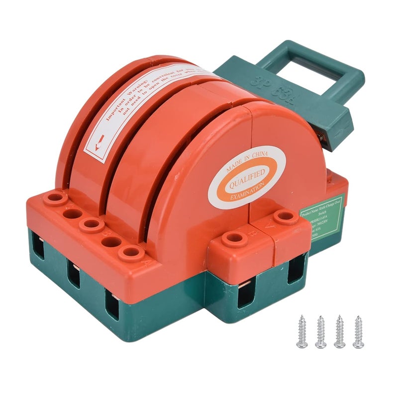 GOTOTOP 3P 63A Double Throw Electric RPSHK11 Bidirectional Double Power Knife Switch, Safety Disconnect Switch for Home Appliances - Image 1